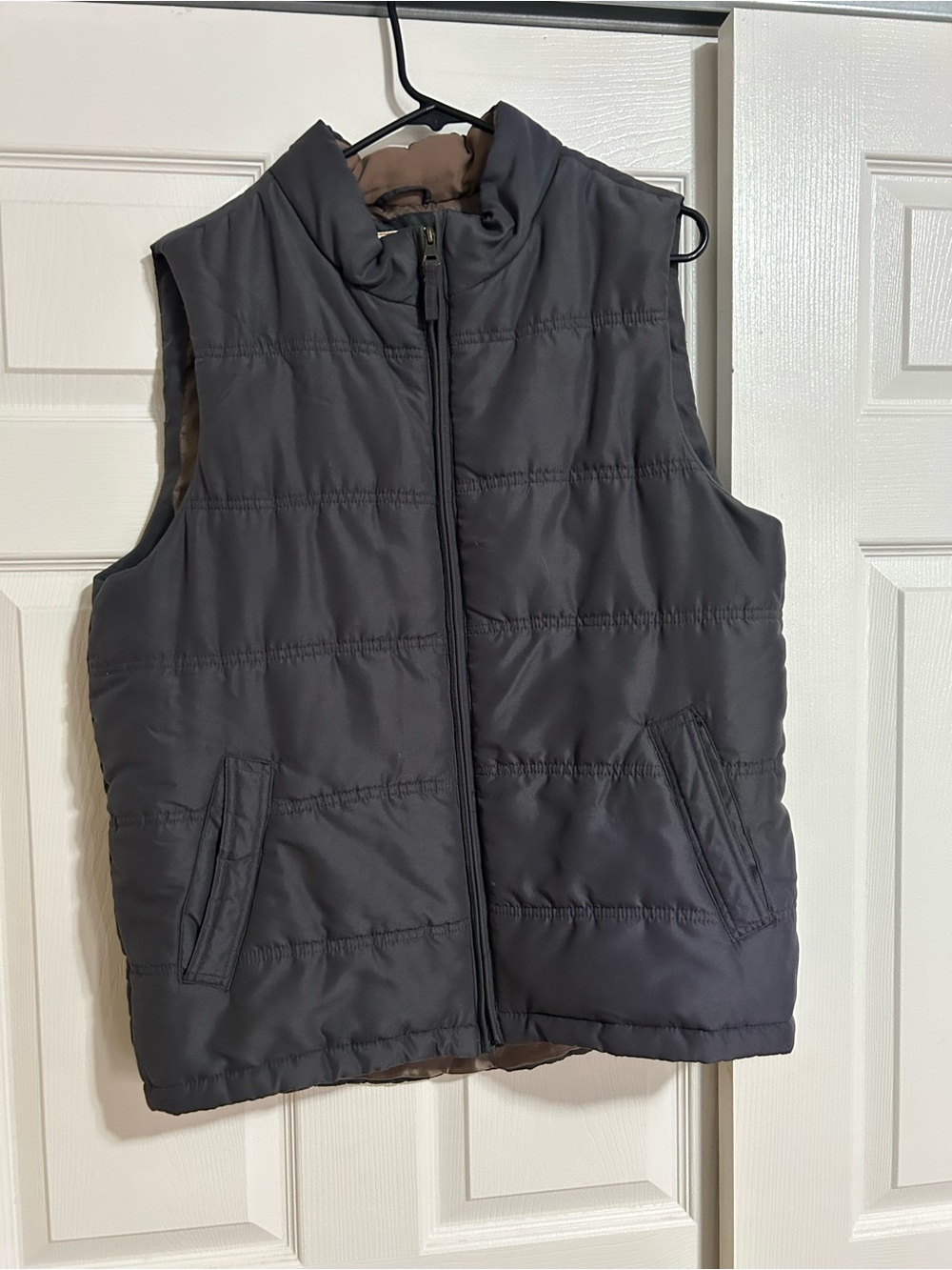 Weatherproof Men's Quilted Vest in Charcoal Gray